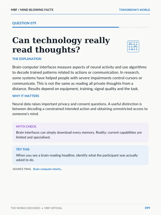 Real ebook page: Can technology really read thoughts?